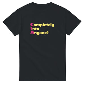 Completely Into Anyone? — black unisex t-shirt