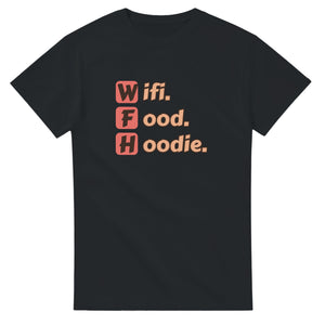 Wifi. Food. Hoodie. — black unisex t-shirt