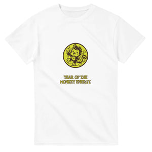 Year Of The Monkey Energy — white unisex t-shirt
