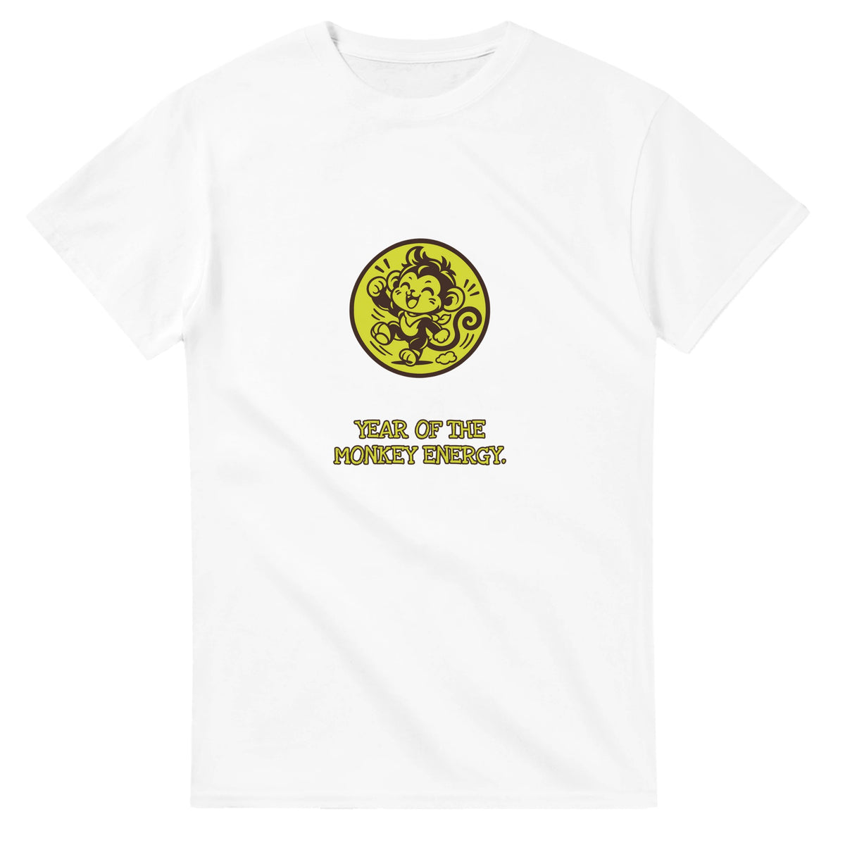 Year Of The Monkey Energy — white unisex t-shirt