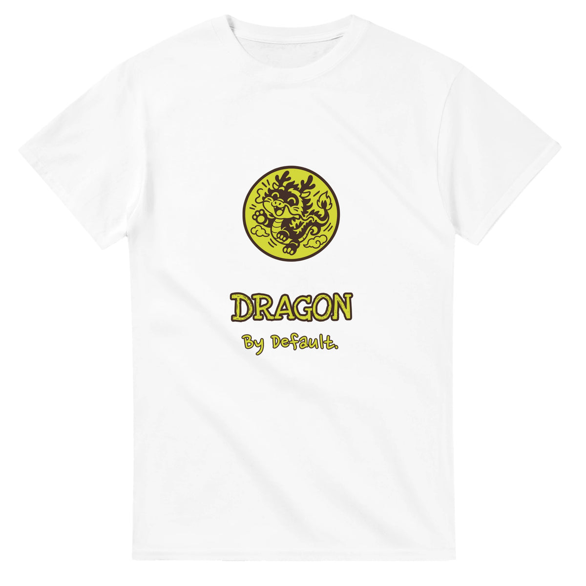 Dragon • By Default — white unisex t-shirt