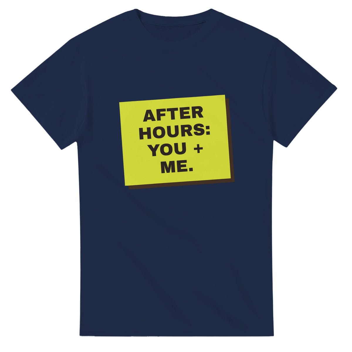 After Hours: You + Me — navy unisex t-shirt