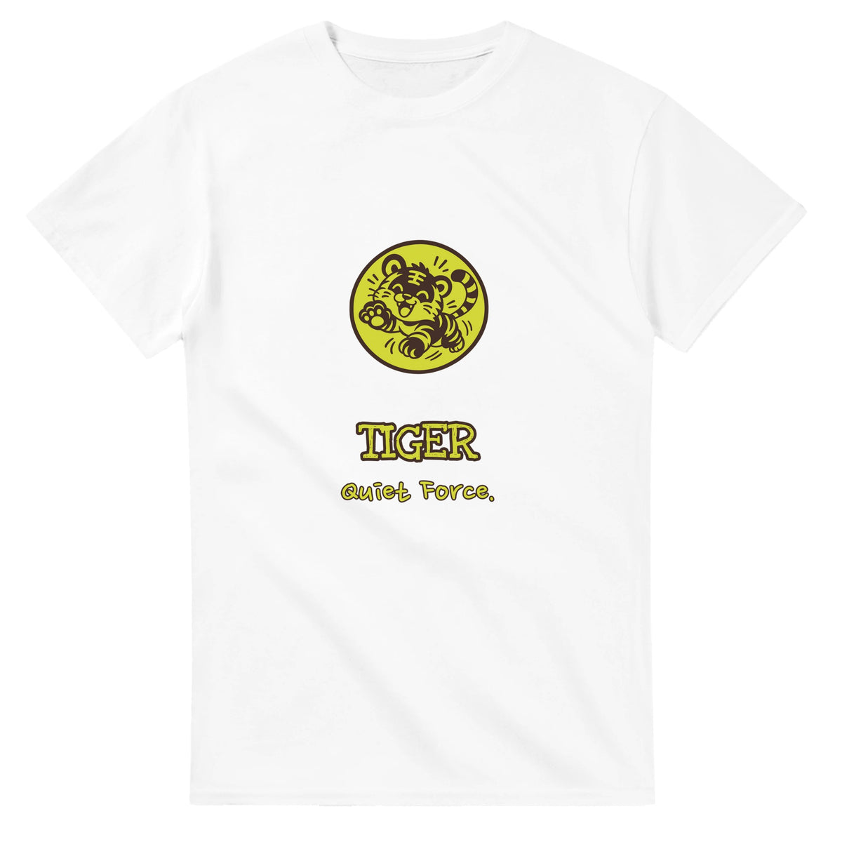 Tiger • Quiet Force — white unisex t-shirt