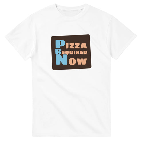 Pizza Required Now — white unisex t-shirt
