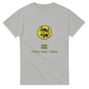 Ox • I Finish What I Start — ash unisex t-shirt