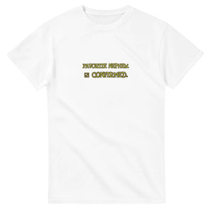 Favorite Nephew. Confirmed — white unisex t-shirt