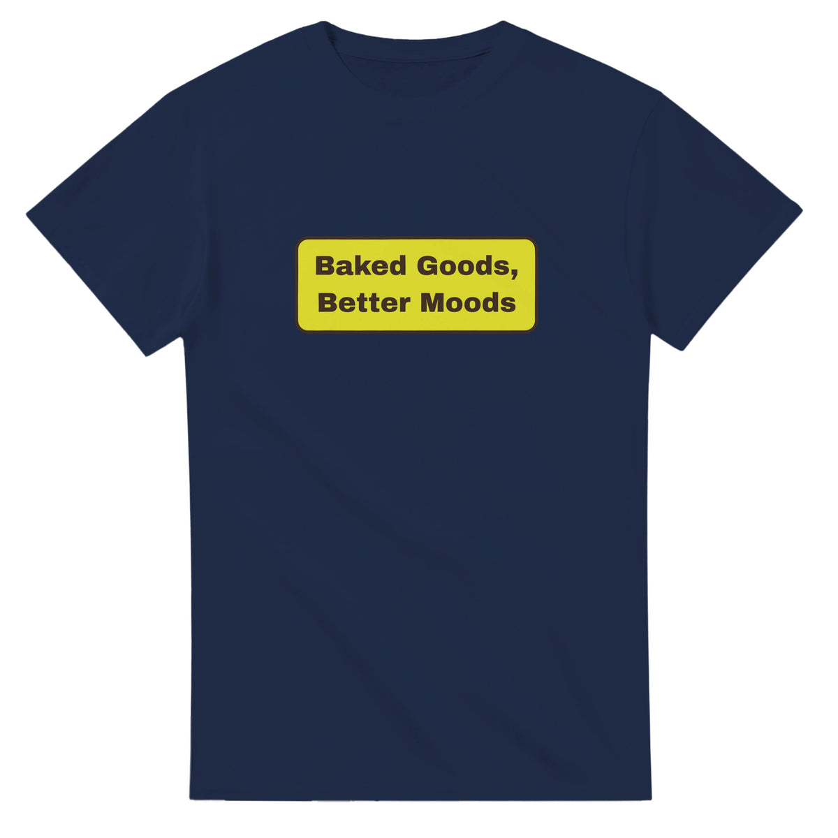 Baked Goods, Better Moods — navy unisex t-shirt
