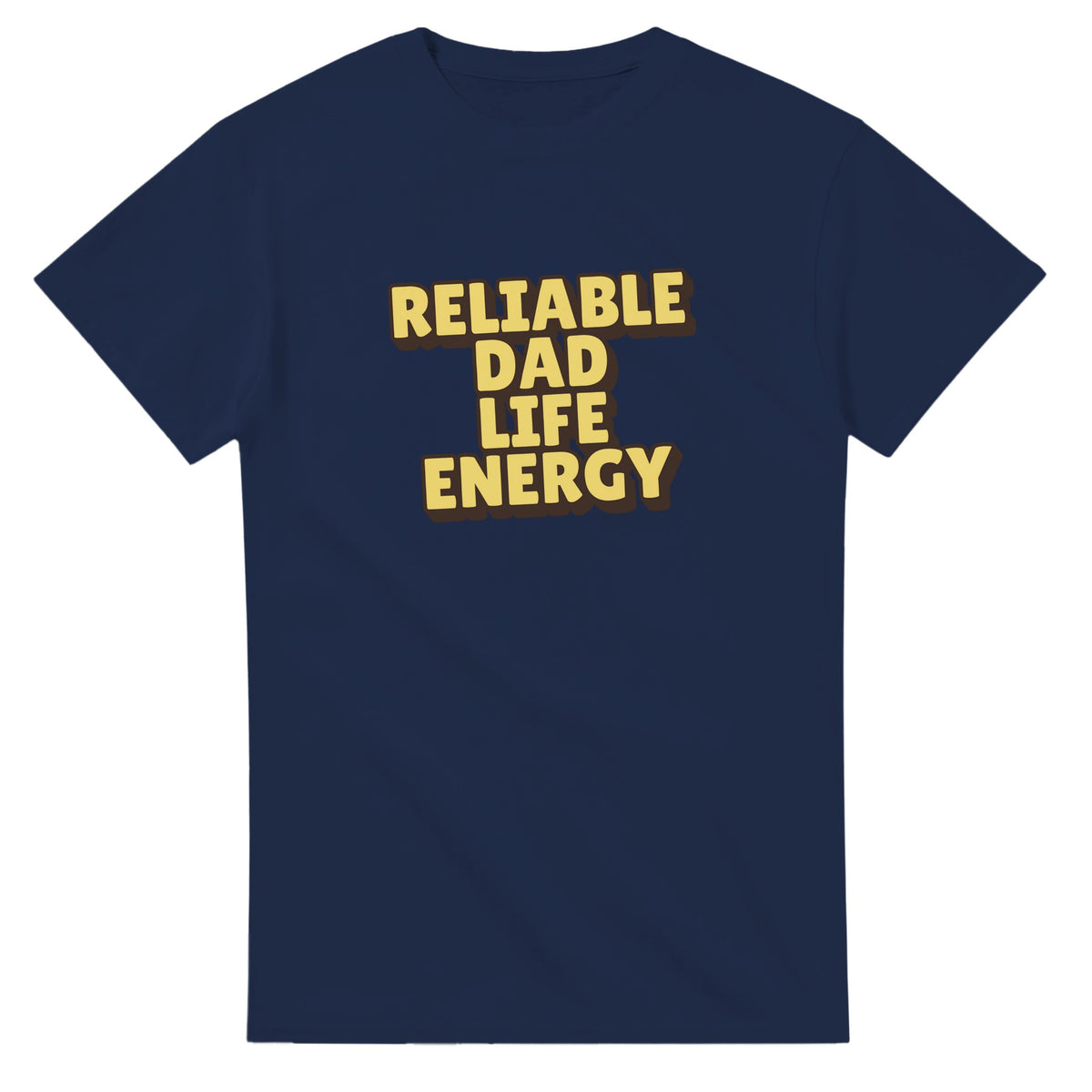 Reliable Dad Life Energy — navy unisex t-shirt