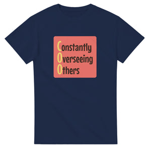 Constantly Overseeing Others — navy unisex t-shirt