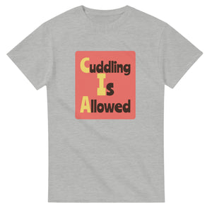 Cuddling Is Allowed — ash unisex t-shirt