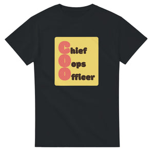 Chief Oops Officer — black unisex t-shirt