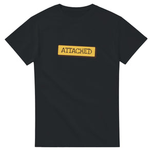 Attached — black unisex t-shirt