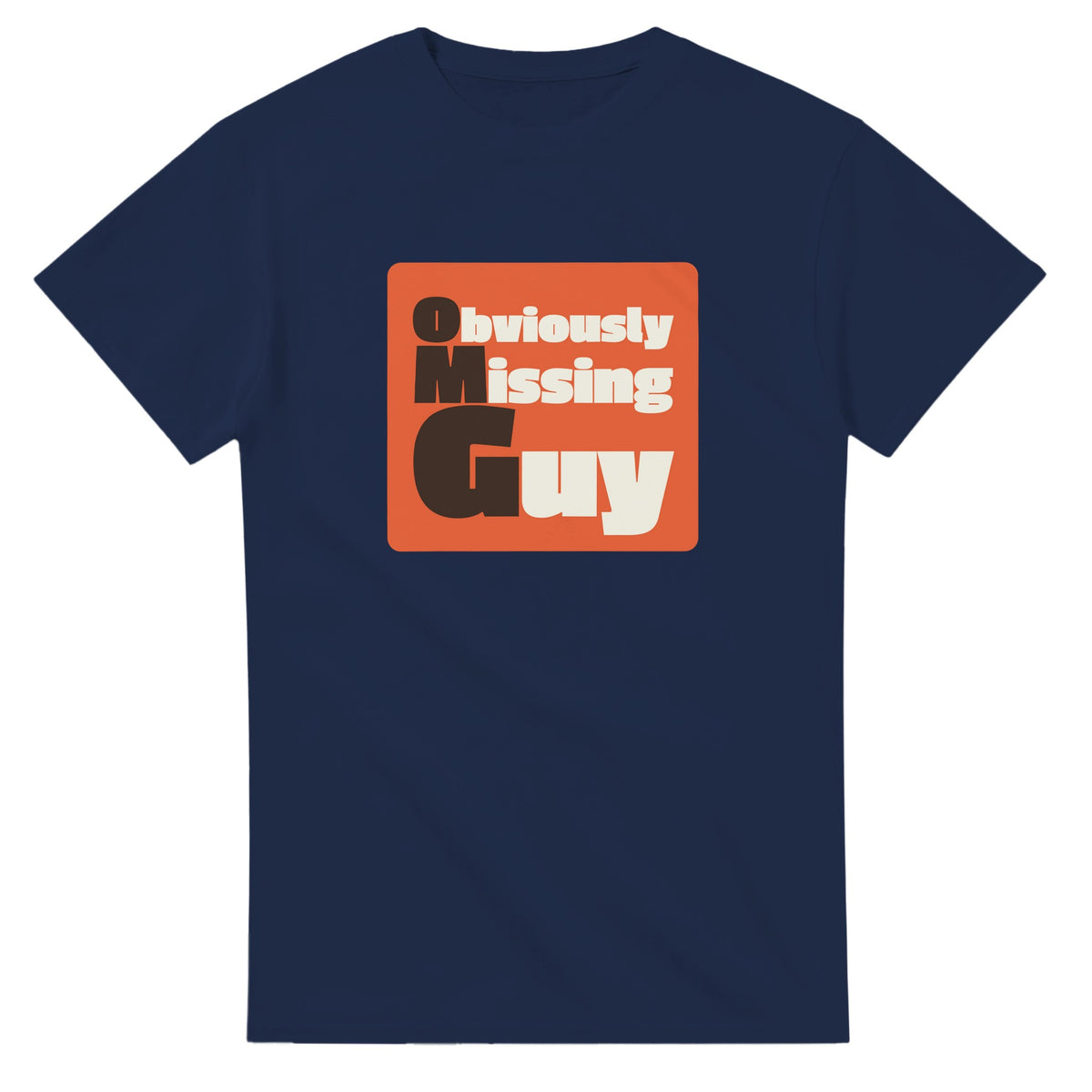 Obviously Missing Guy — navy unisex t-shirt