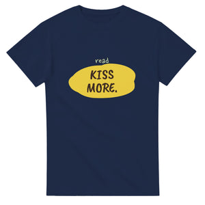 Read Less. Kiss More — navy unisex t-shirt