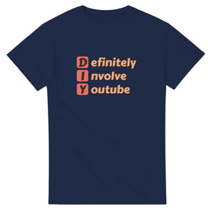 Definitely Involve Youtube — navy unisex t-shirt