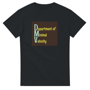 Department of Minimal Velocity — black unisex t-shirt