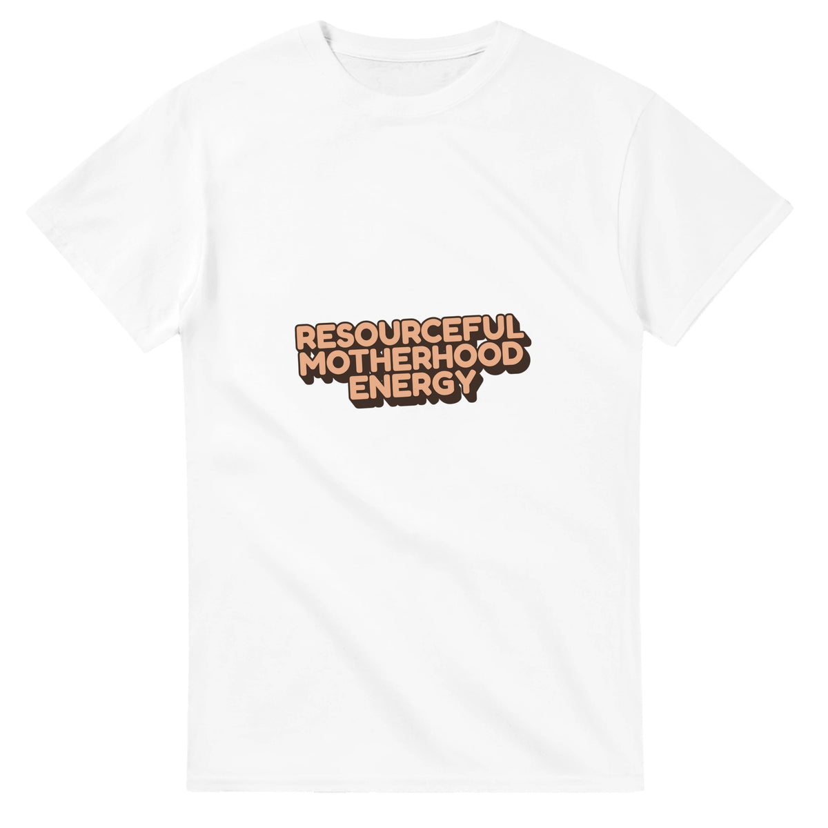 Resourceful Motherhood Energy — white unisex t-shirt