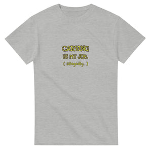 Carving Is My Job. Allegedly — ash unisex t-shirt