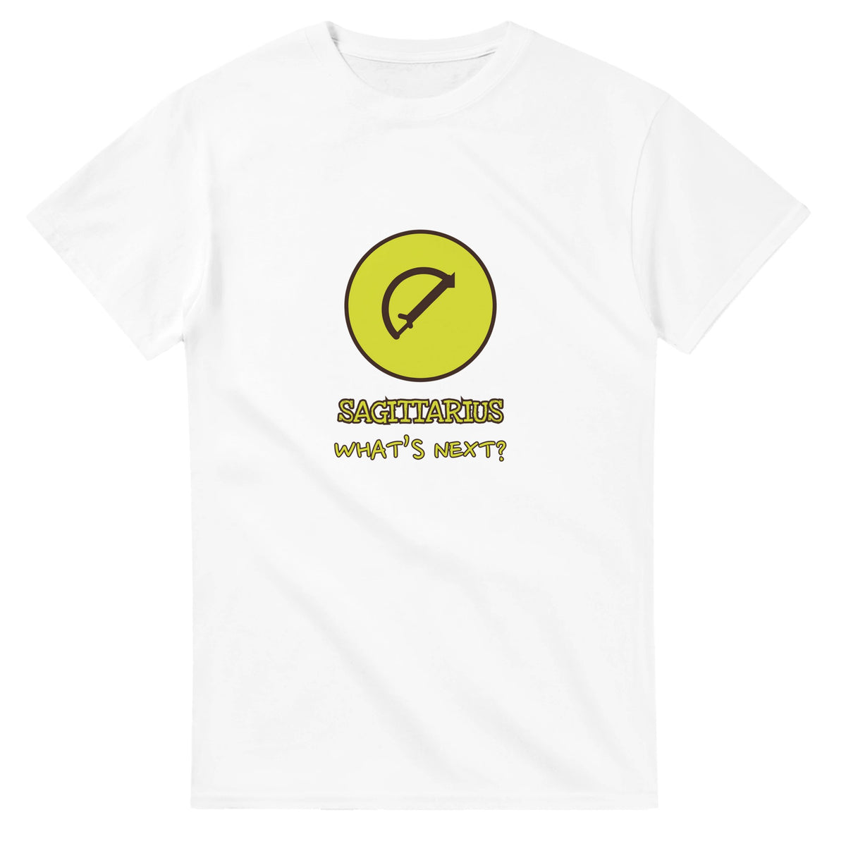 Sagittarius • What’s Next? — white unisex t-shirt