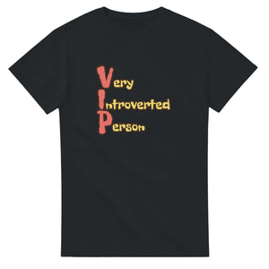 Very Introverted Person — black unisex t-shirt