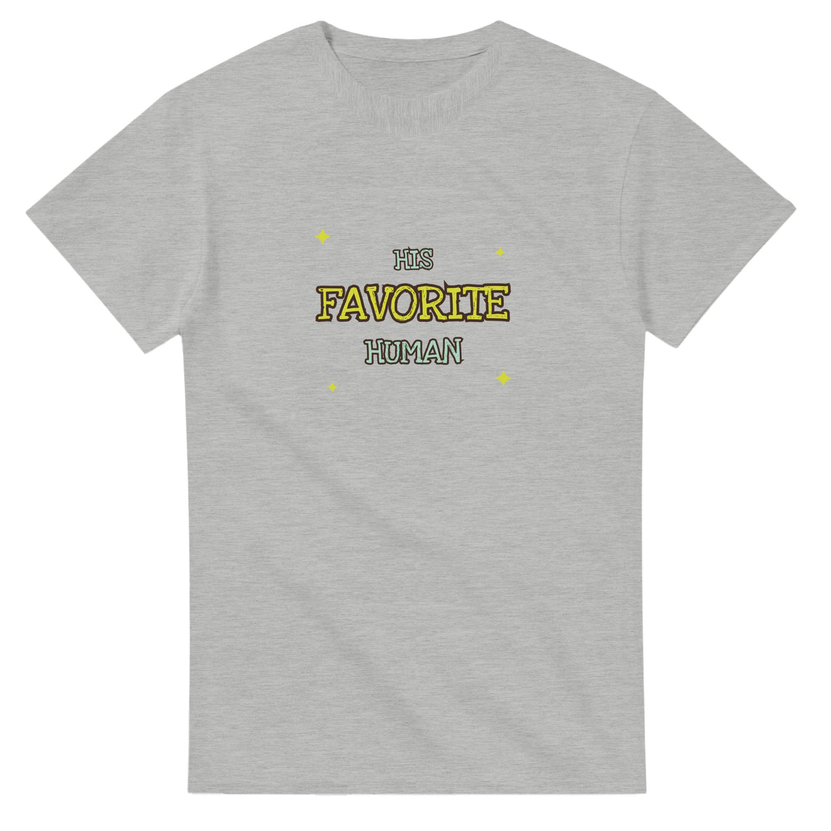 His Favorite Human — ash unisex t-shirt