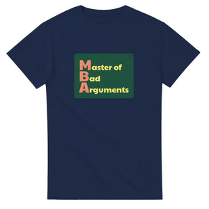 Master of Bad Arguments — navy unisex t-shirt
