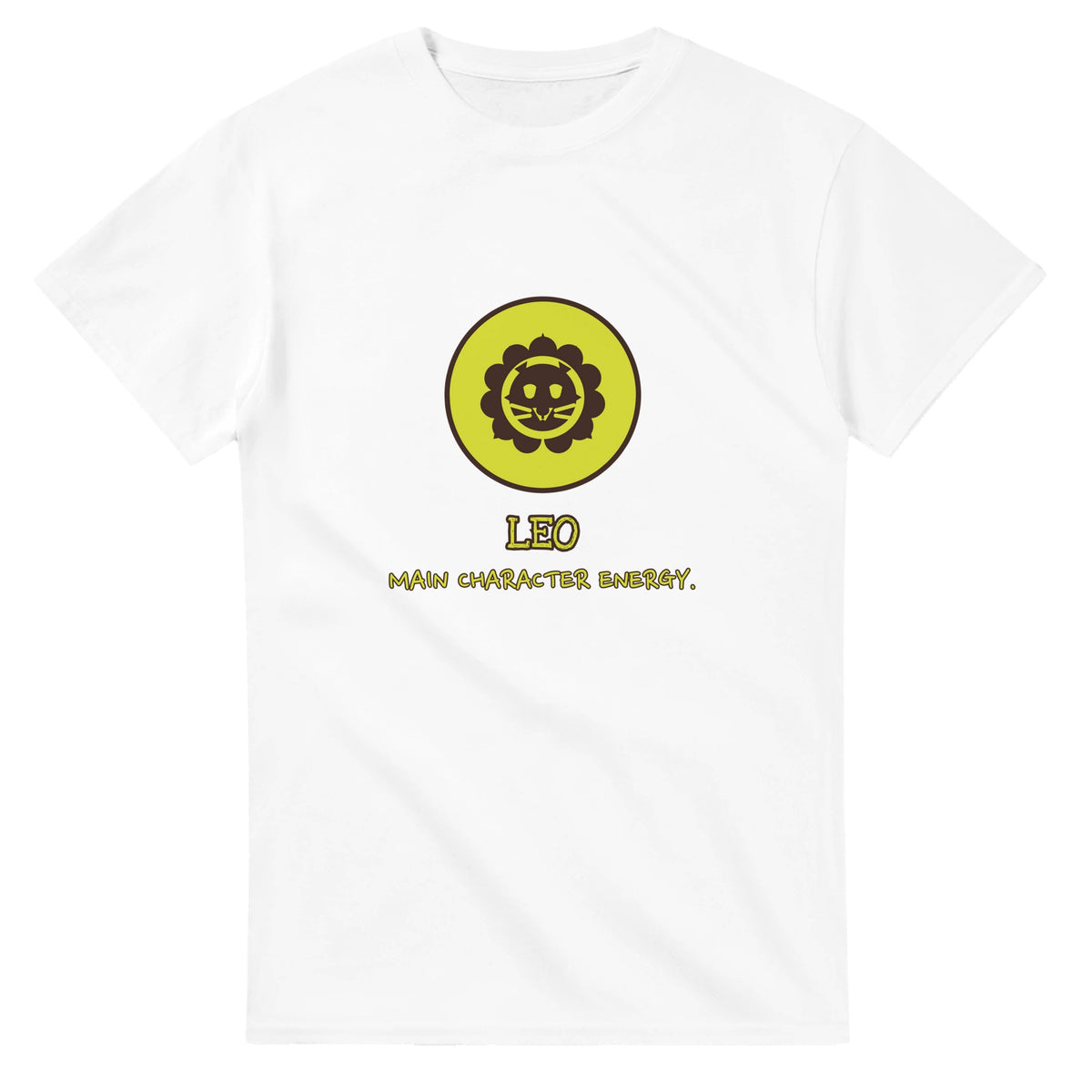 Leo • Main Character Energy — white unisex t-shirt