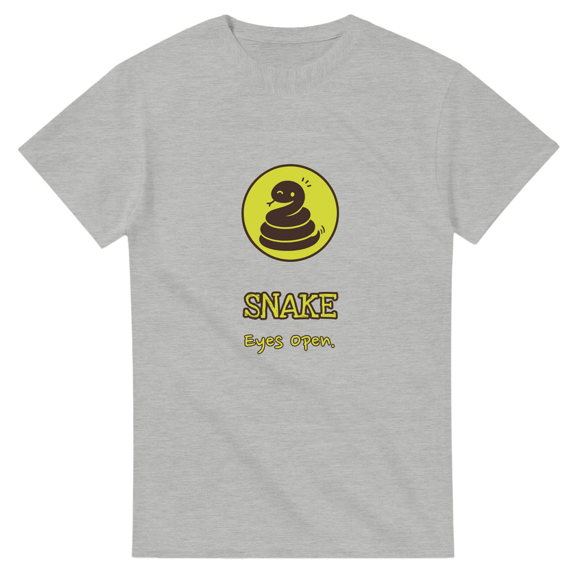 Snake • Eyes Open — ash unisex t-shirt