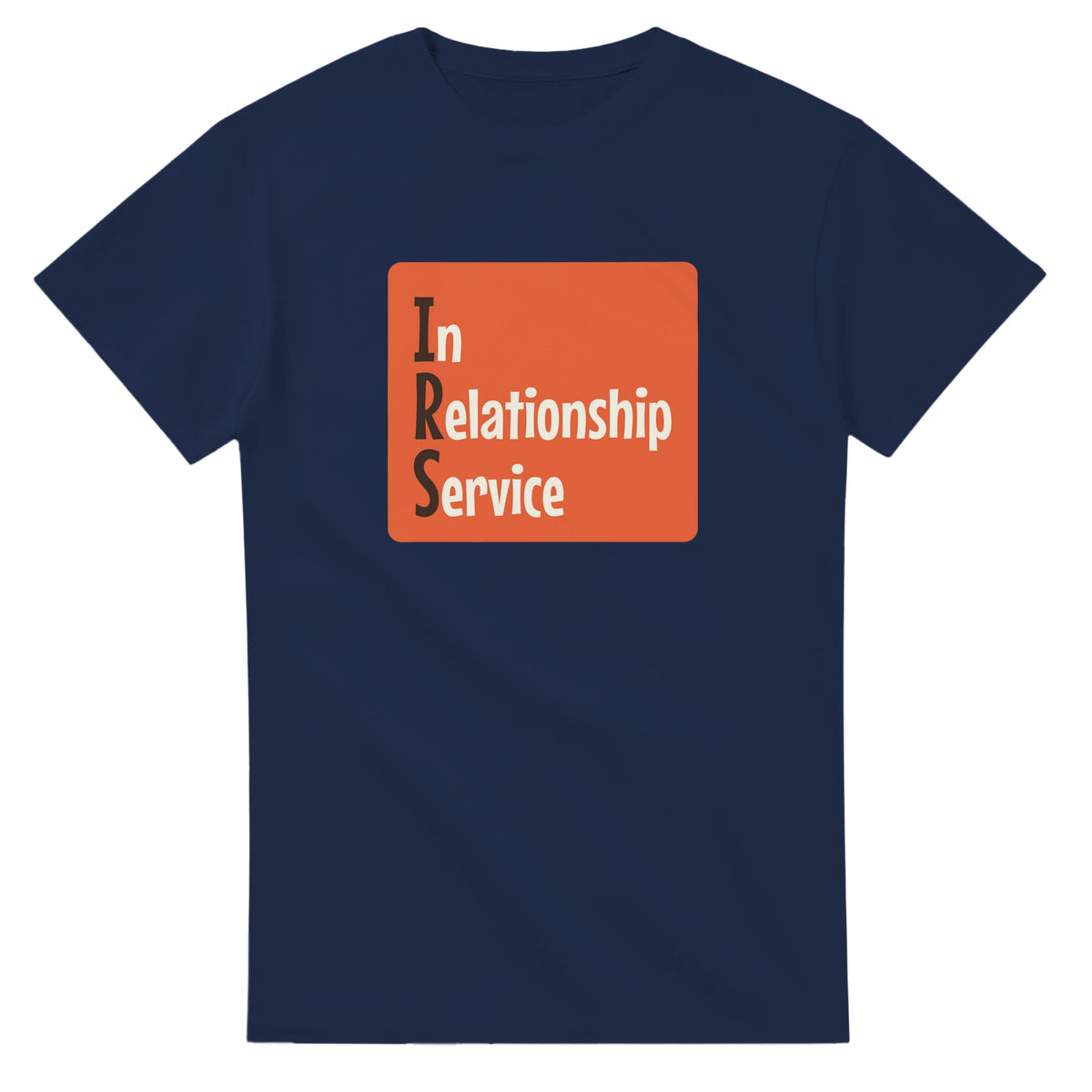 In Relationship Service — navy unisex t-shirt