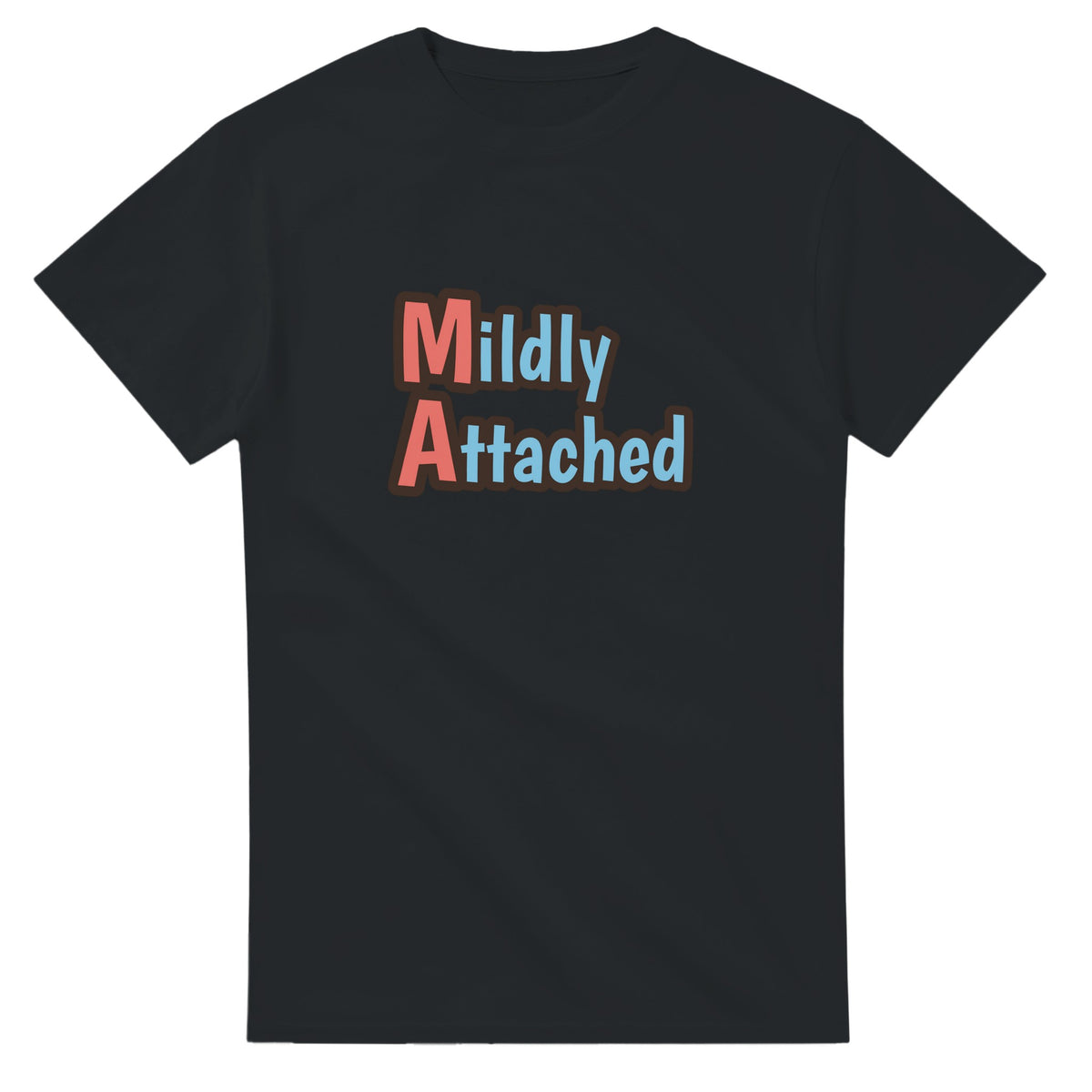 Mildly Attached — black unisex t-shirt