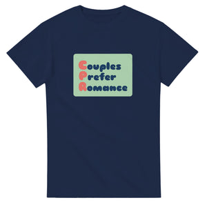Couples Prefer Romance — navy unisex t-shirt