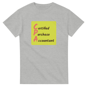 Certified Purchase Accountant — ash unisex t-shirt