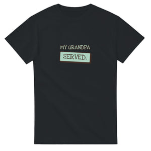 My Grandpa Served — black unisex t-shirt