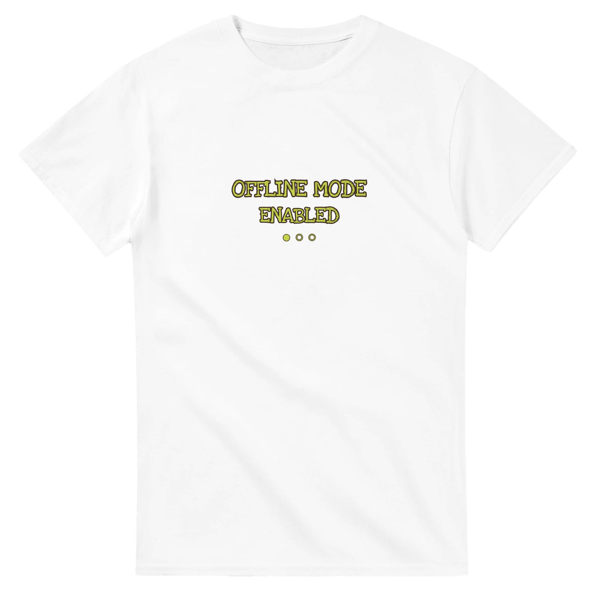 Offline Mode Enabled — white unisex t-shirt