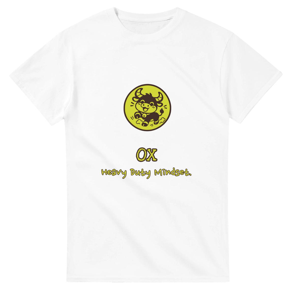 Ox • Heavy Duty Mindset — white unisex t-shirt
