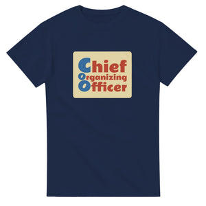 Chief Organizing Officer — navy unisex t-shirt
