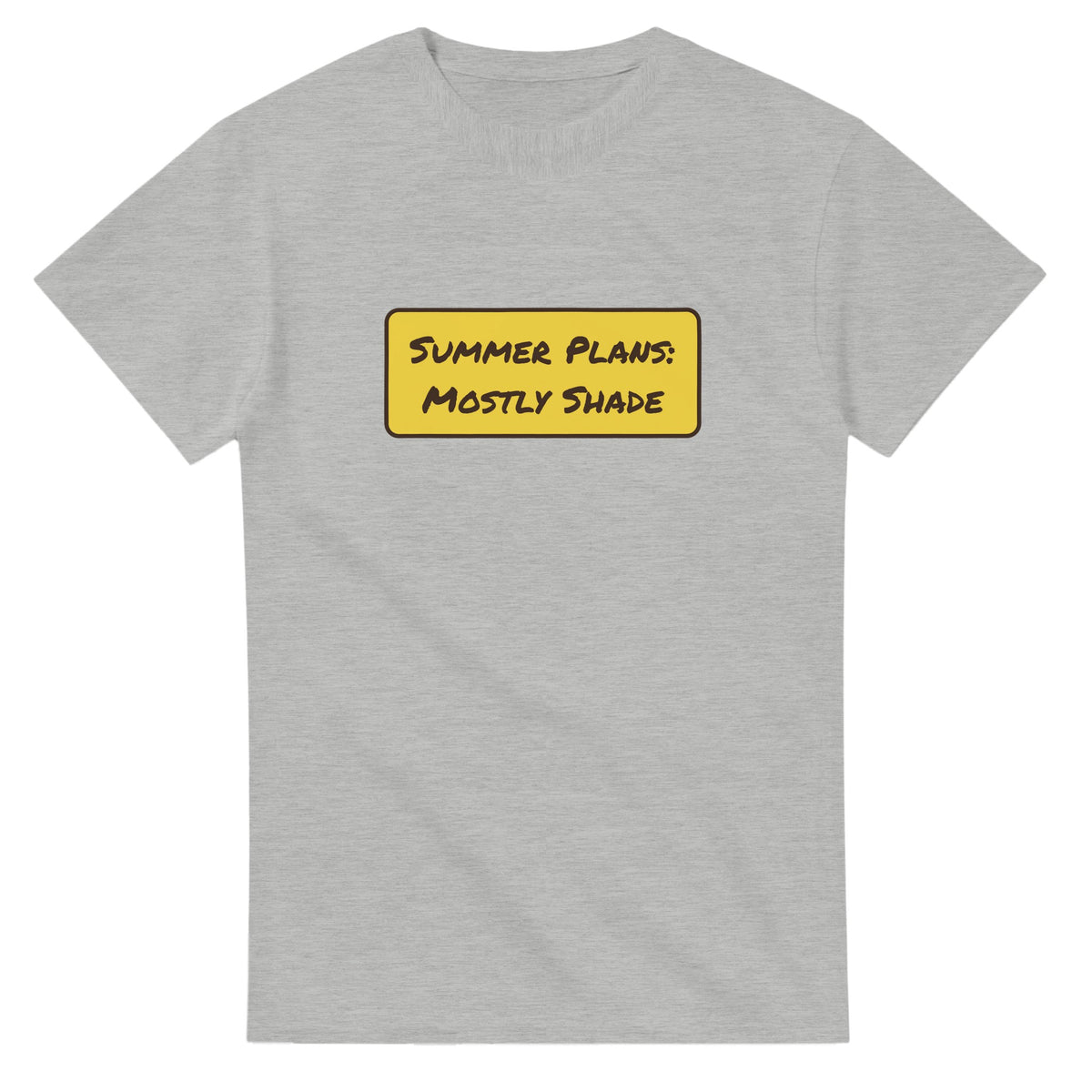 Summer Plans: Mostly Shade — ash unisex t-shirt