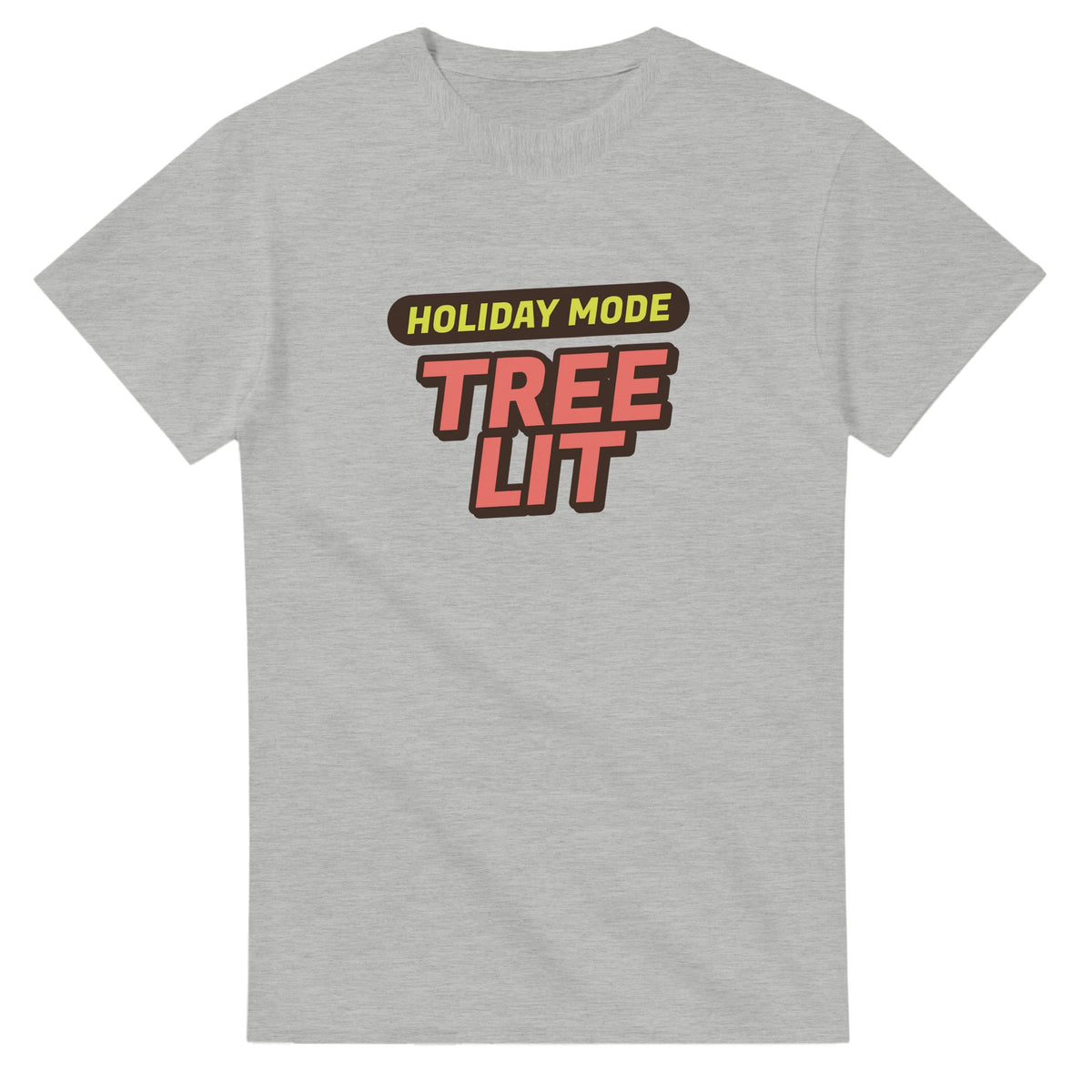 Holiday Mode: Tree Lit — ash unisex t-shirt