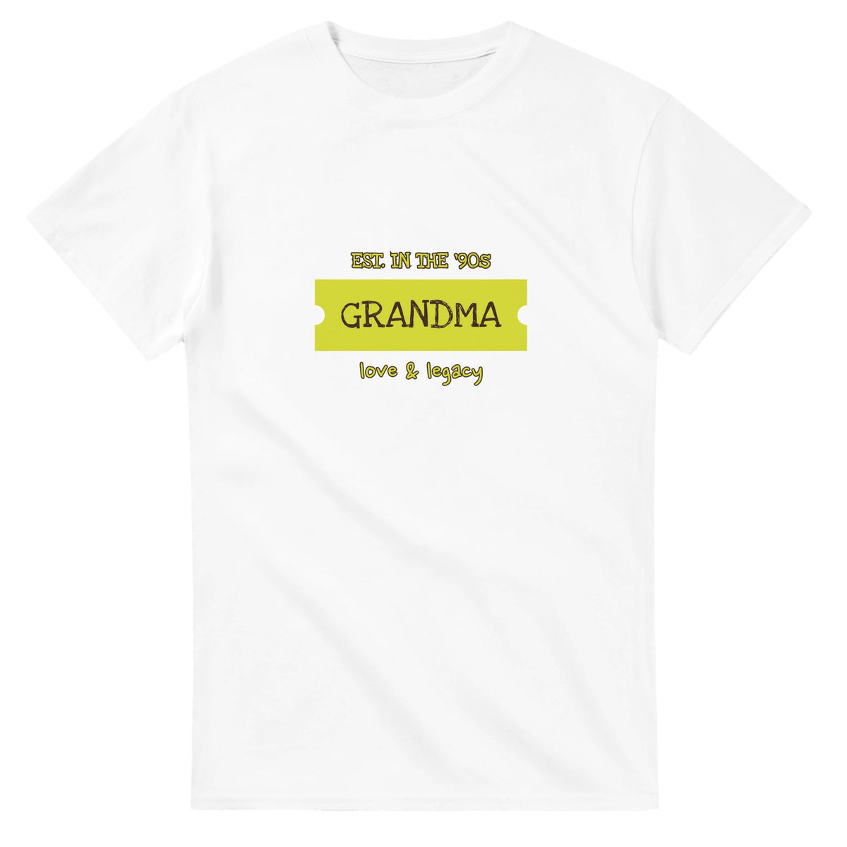 Grandma • Est. In The ’90s • Love & Legacy — white unisex t-shirt