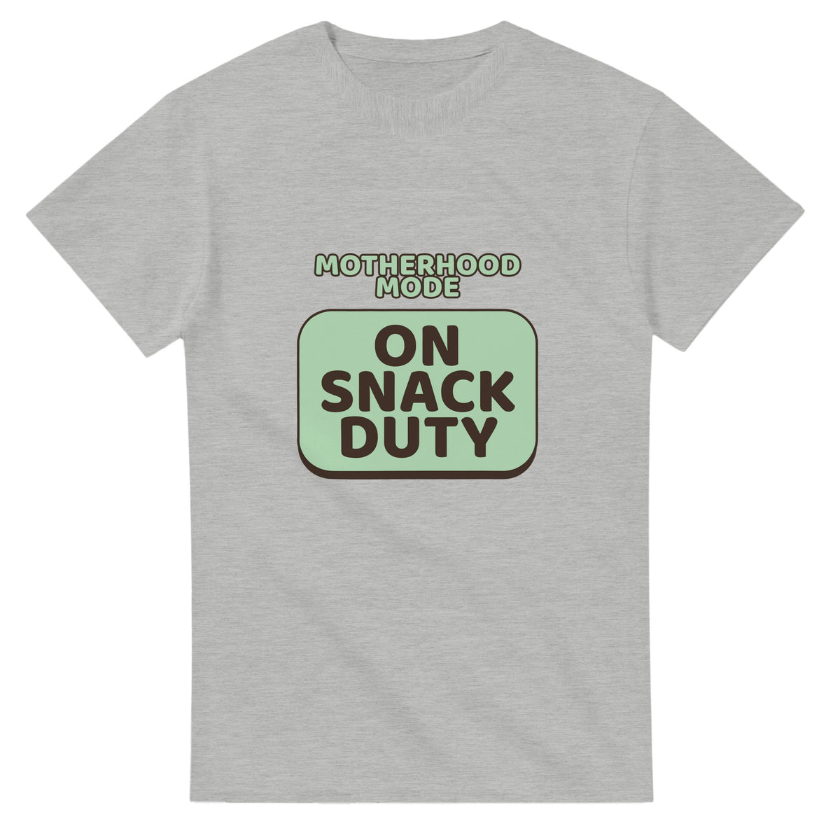 Motherhood Mode: On Snack Duty — ash unisex t-shirt