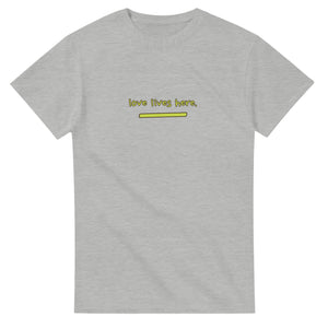 Love Lives Here — ash unisex t-shirt