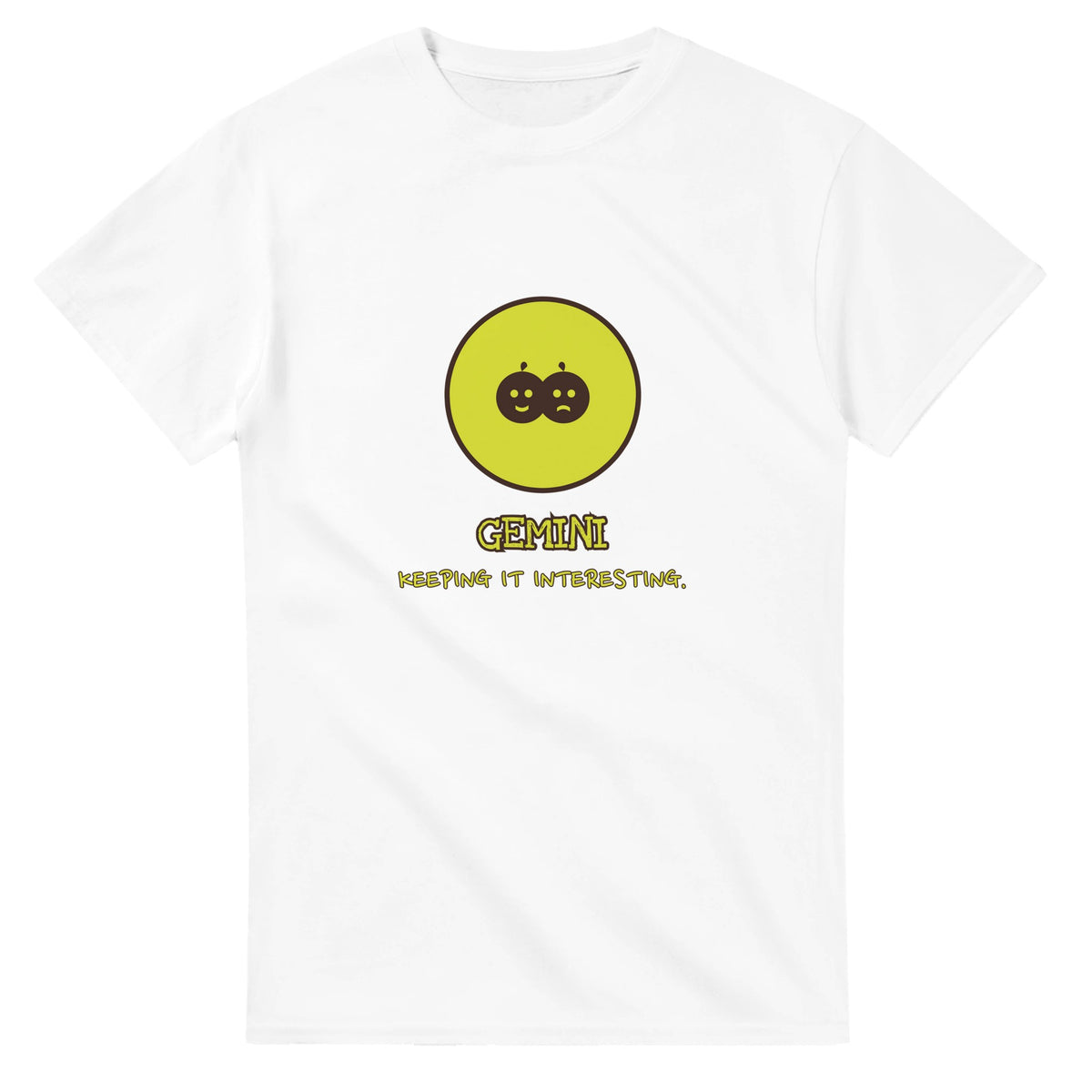 Gemini • Keeping It Interesting — white unisex t-shirt