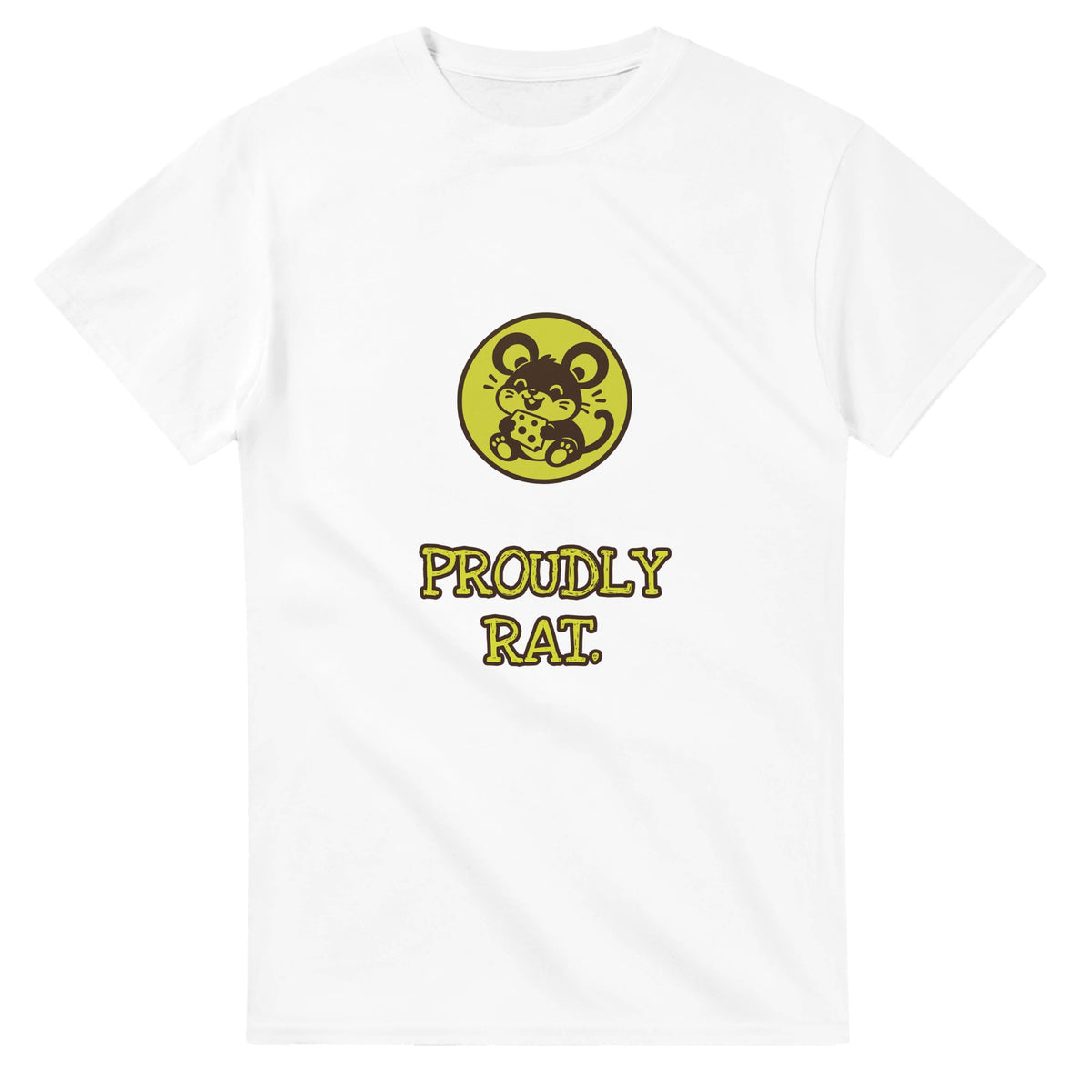 Proudly Rat — white unisex t-shirt