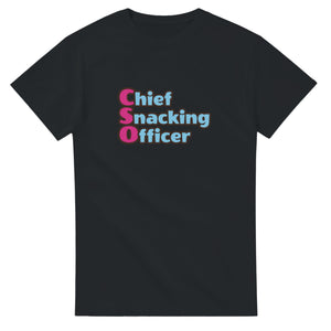 Chief Snacking Officer — black unisex t-shirt