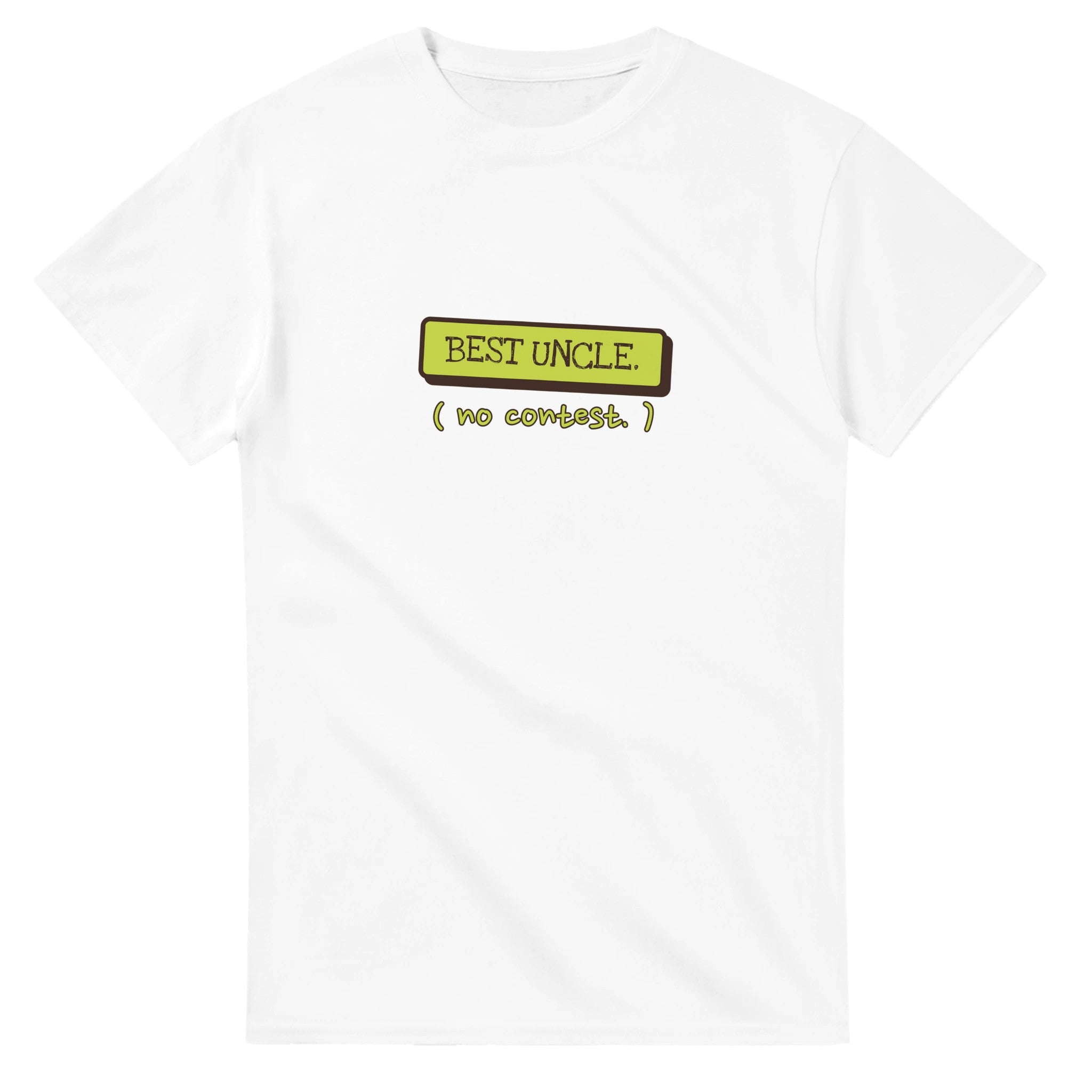 Best Uncle. No Contest — white unisex t-shirt