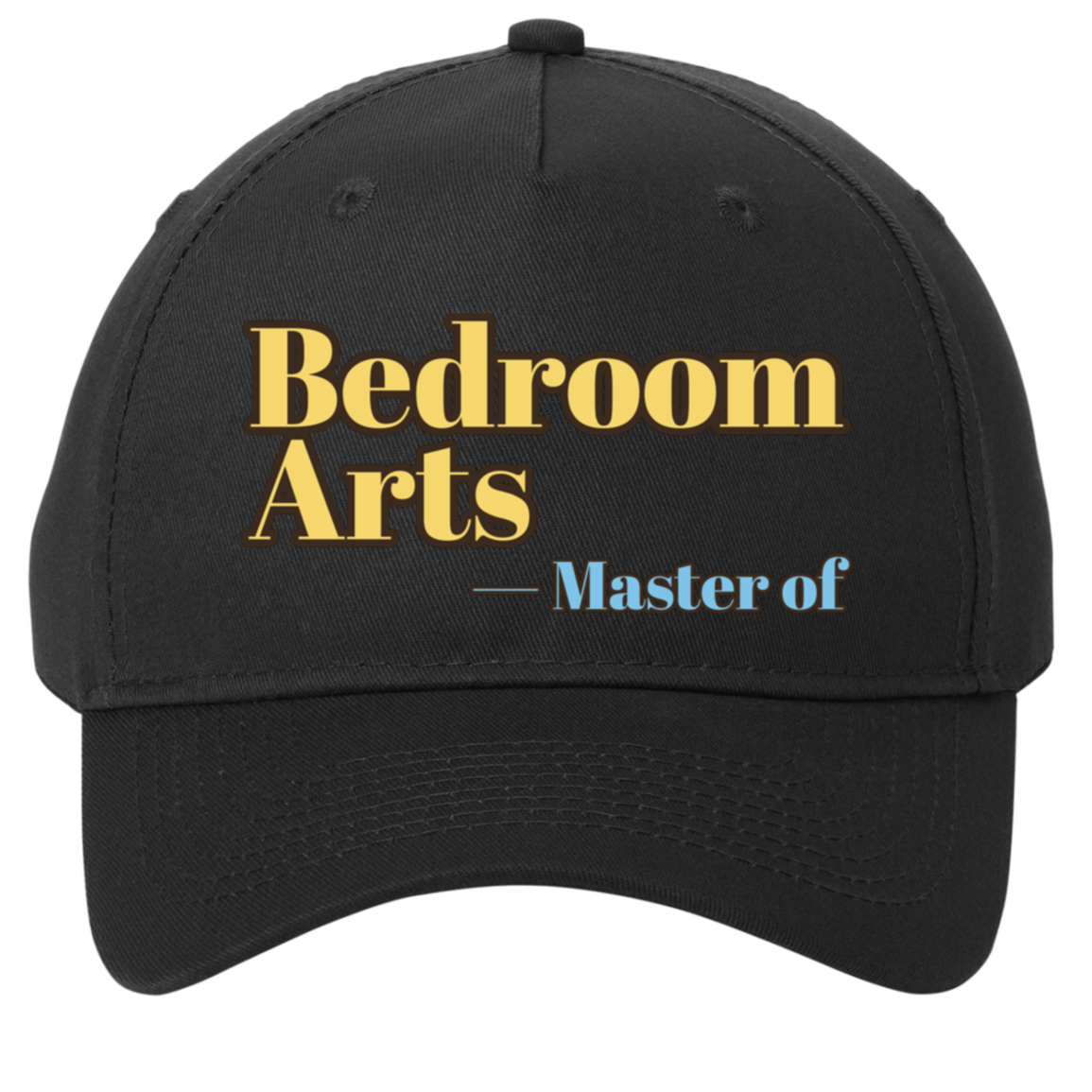 black adjustable cotton twill cap