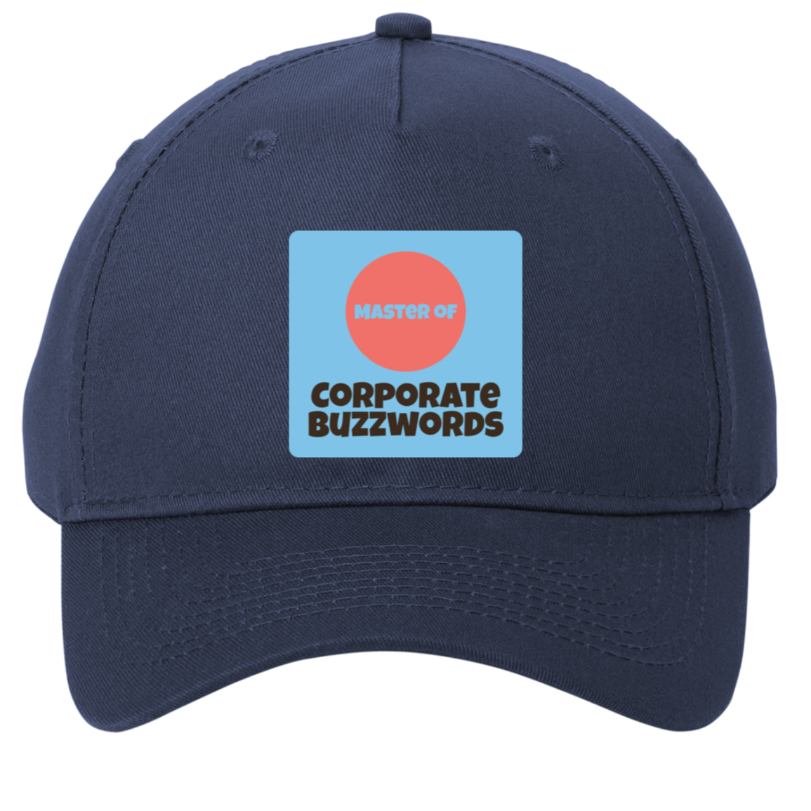 navy adjustable cotton twill cap