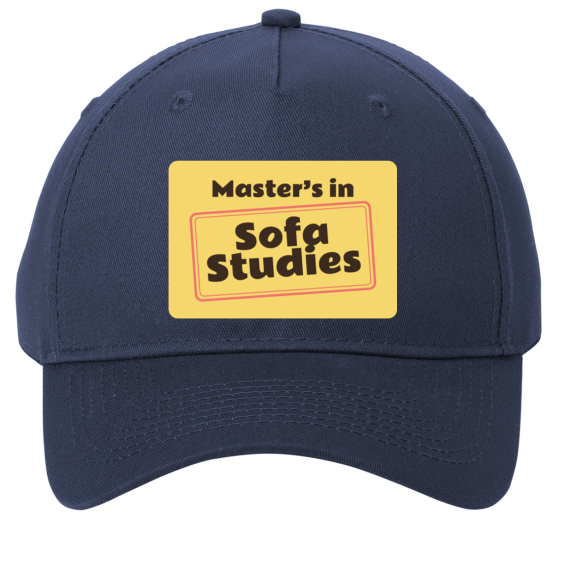 navy adjustable cotton twill cap