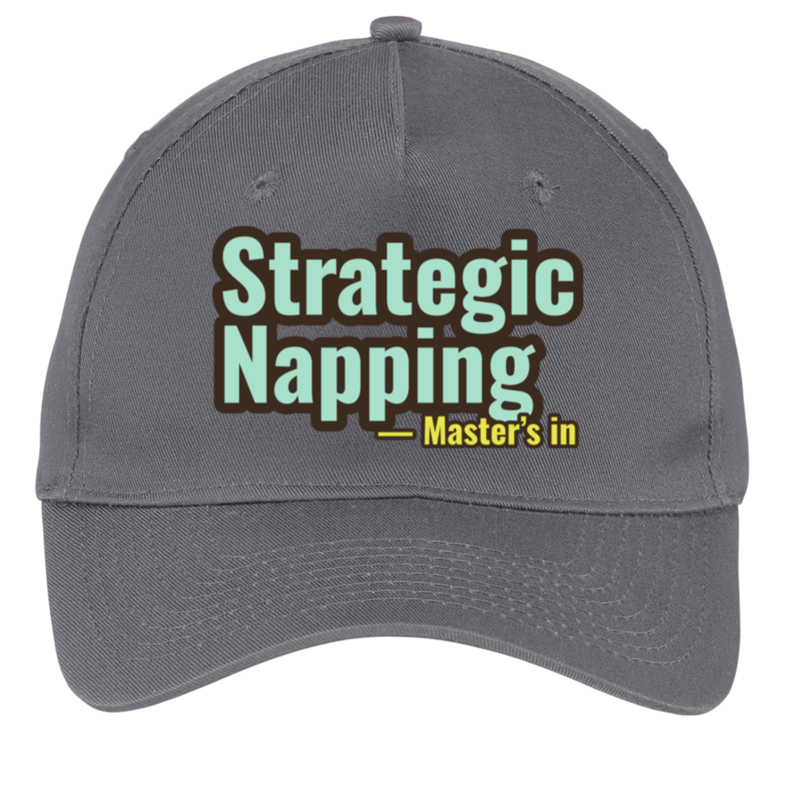 charcoal adjustable cotton twill cap