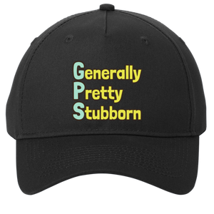 black adjustable cotton twill cap